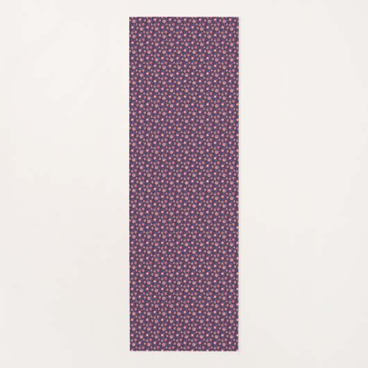 A long, rectangular navy blue yoga mat  yogamatte (Vorderseite)