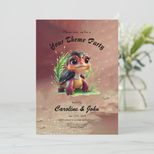 A look full of charm and adventure, einladung (Stehend Vorderseite)