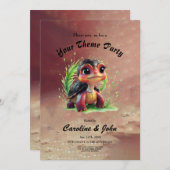 A look full of charm and adventure, einladung (Vorne/Hinten)