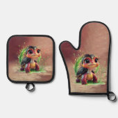 A look full of charm and adventure, ofenhandschuh & Topflappen-Set (Vorderseite)