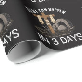 A Lot Can Happen In 3 Days Easter Religious Geschenkpapier (Rolleneckpunkt)