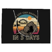 A Lot Can Happen in 3 Days Easter Religious Große Geschenktüte (Rückseite)