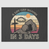 A Lot Can Happen in 3 Days Easter Religious Seidenpapier (Vorderseite)
