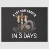 A Lot Can Happen In 3 Days Easter Religious Seidenpapier (Vorderseite)