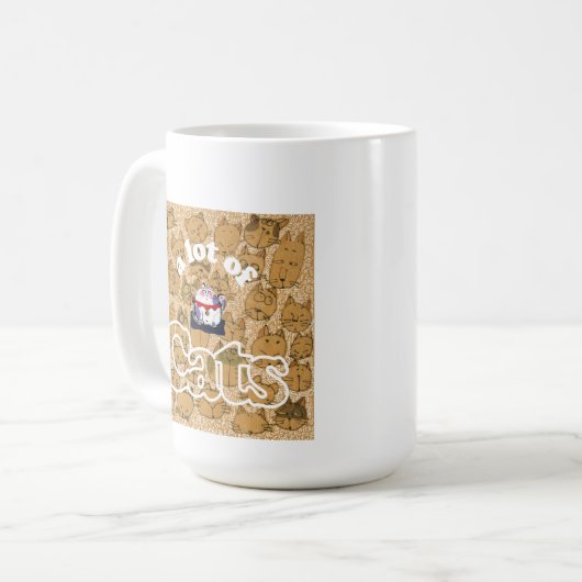 a lot of CAT Kaffeetasse (Vorderseite Links)