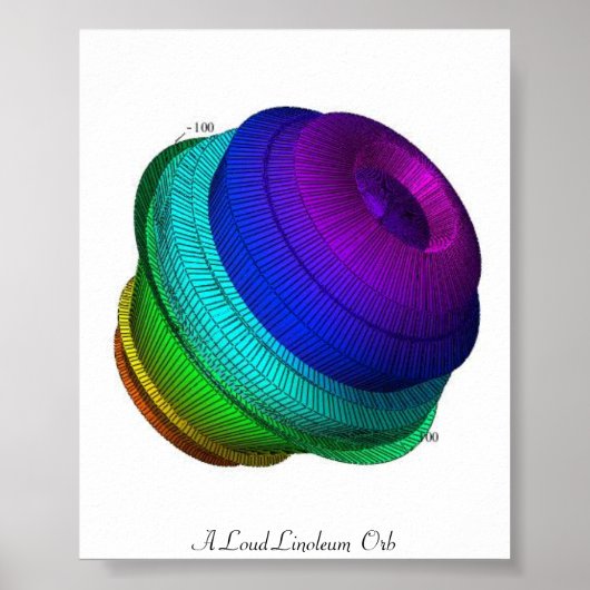 A Loud Linoleum Orb Poster (Vorne)