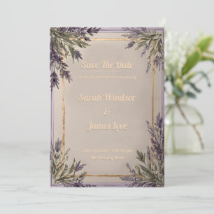 A Love in Bloom Lavendel-Hochzeitseinladung Einladung