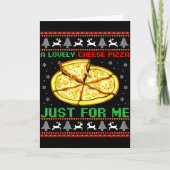 A Lovely Cheese Zza Just For Me Christmas Tree  Karte (Vorderseite)