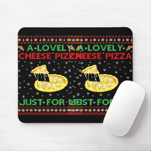 A Lovely Käse Pizza Alone Funny Kevin X Mas Zuhaus Mousepad (Mit Mouse)