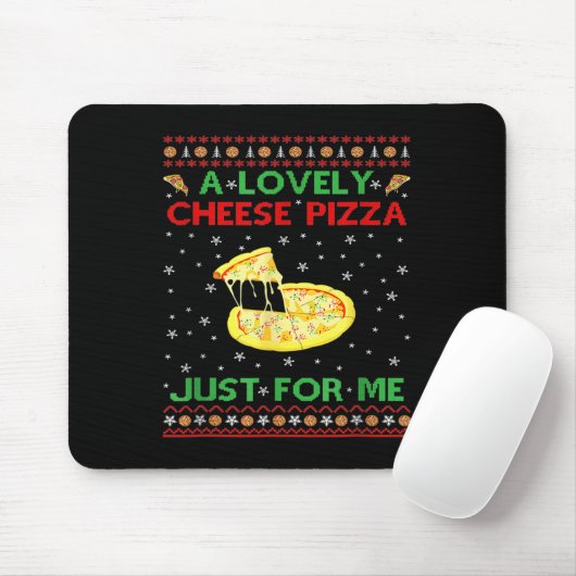 A Lovely Käse Pizza Alone Funny Kevin X Mas Zuhaus Mousepad (Mit Mouse)