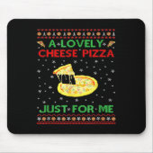 A Lovely Käse Pizza Alone Funny Kevin X Mas Zuhaus Mousepad (Vorne)