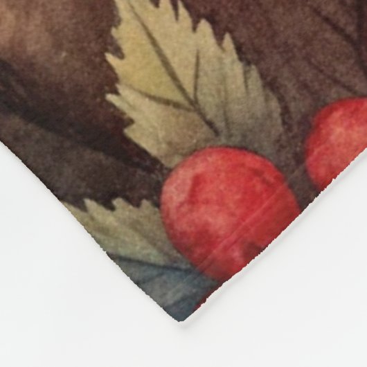 A lovely Robin in Autumn Fleecedecke (Ecke)