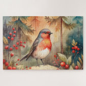 A lovely Robin in Autumn Puzzle (Horizontal)