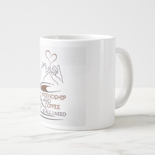 A lovely specialty coffee mug Jumbo-Tasse (Vorderseite Rechts)