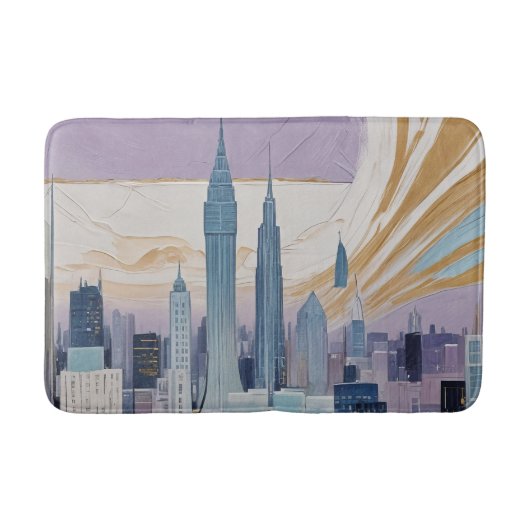 A Lunar Cityscape Badematte (Vorderseite)