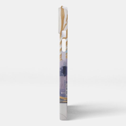 A Lunar Cityscape iPhone Hülle (Linke Seite)