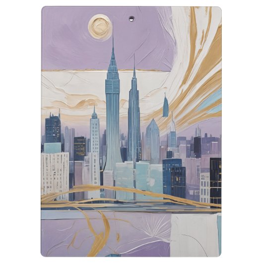 A Lunar Cityscape Klemmbrett (Rückseite)