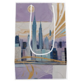 A Lunar Cityscape Mittlere Geschenktüte (Rückseite)