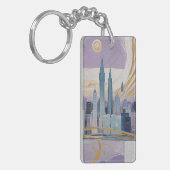 A Lunar Cityscape Schlüsselanhänger (Vorderseite links)