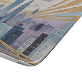 A Lunar Cityscape Schneidebrett (Ecke)