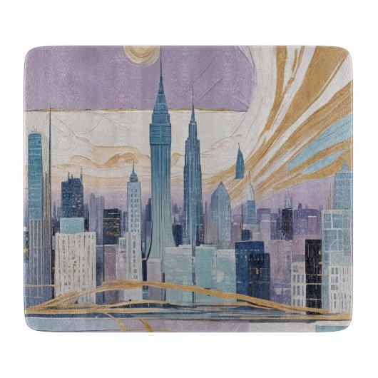 A Lunar Cityscape Schneidebrett (Vorderseite)