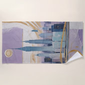 A Lunar Cityscape Strandtuch (Vorderseite)