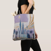 A Lunar Cityscape Tasche (Von Nahem)