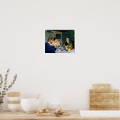 A luncheon by Peder Severin Kroyer Poster (Küche)