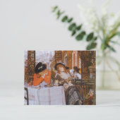 A Luncheon (Le Dejeuner) von James Tissot Postkarte (Stehend Vorderseite)