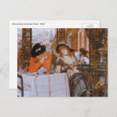 A Luncheon (Le Dejeuner) von James Tissot Postkarte (Vorne/Hinten)