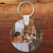 A Luncheon (Le Dejeuner) von James Tissot Schlüsselanhänger (Vorderseite)