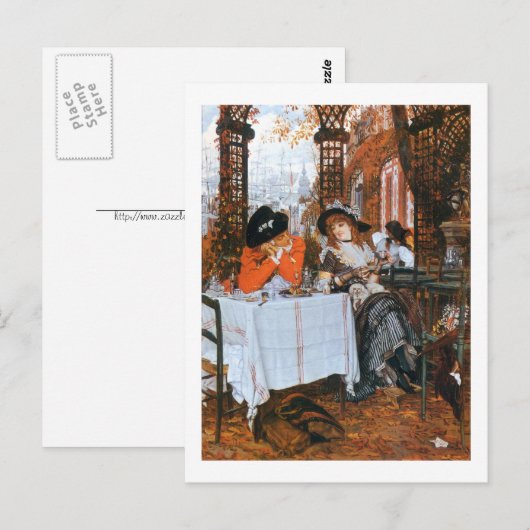 A Luncheon Romance Postkarte (Vorne/Hinten)