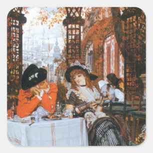 A Luncheon Romance Quadratischer Aufkleber