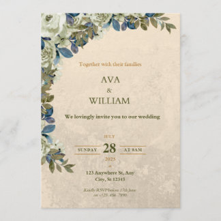 A luxurious and stylish wedding invitation einladung