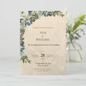 A luxurious and stylish wedding invitation  einladung (Stehend Vorderseite)