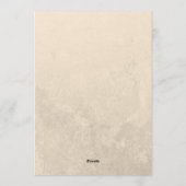 A luxurious and stylish wedding invitation  einladung (Rückseite)