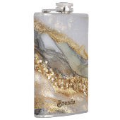 A luxurious gold and white marble background flachmann (Rechts)