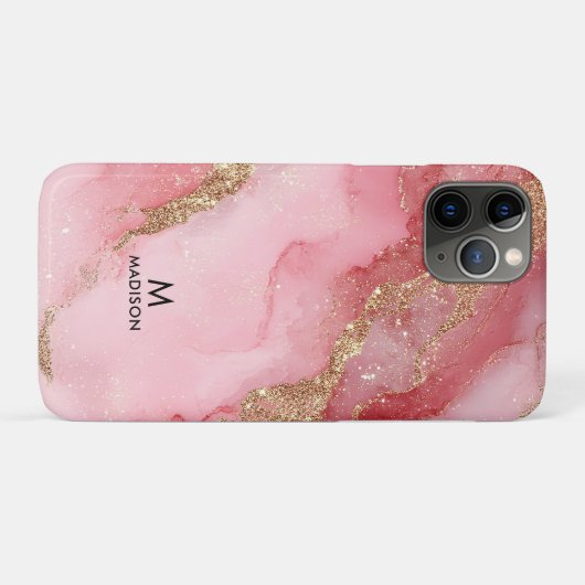 A luxurious pink marble background Case-Mate iPhone hülle (Rückseite (Horizontal))
