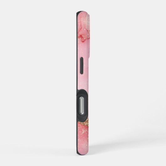 A luxurious pink marble background iPhone hülle (Rechte Seite)