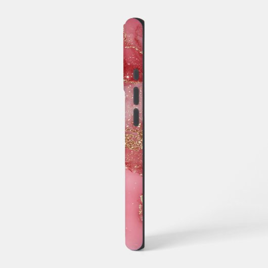 A luxurious pink marble background iPhone hülle (Linke Seite)