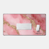 A luxurious pink marble background schreibtischunterlage (Tastatur & Maus)