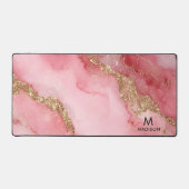 A luxurious pink marble background schreibtischunterlage (Vorderseite)