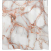 A luxurious rose-gold marble background duschvorhang (Vorderseite)