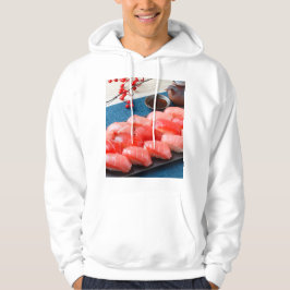 A luxurious tuna-inspired hoodie | Red gradation