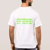 A&M LANSCAPING T-Shirt (Rückseite)