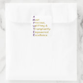 A.M.P.U.T.E.E. QUADRATISCHER AUFKLEBER (Tasche)