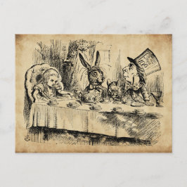 A Mad Tea-Party (1865) von John Tenniel Postkarte