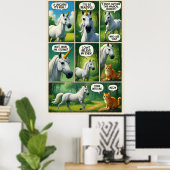 A Magical Encounter with a Talking Cat Poster (Heimbüro)