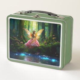 A magical fairy in the woodland forest metall brotdose