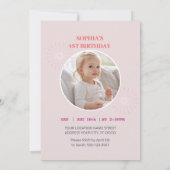 A Magical Unicorn Birthday Invitation Einladung (Rückseite)